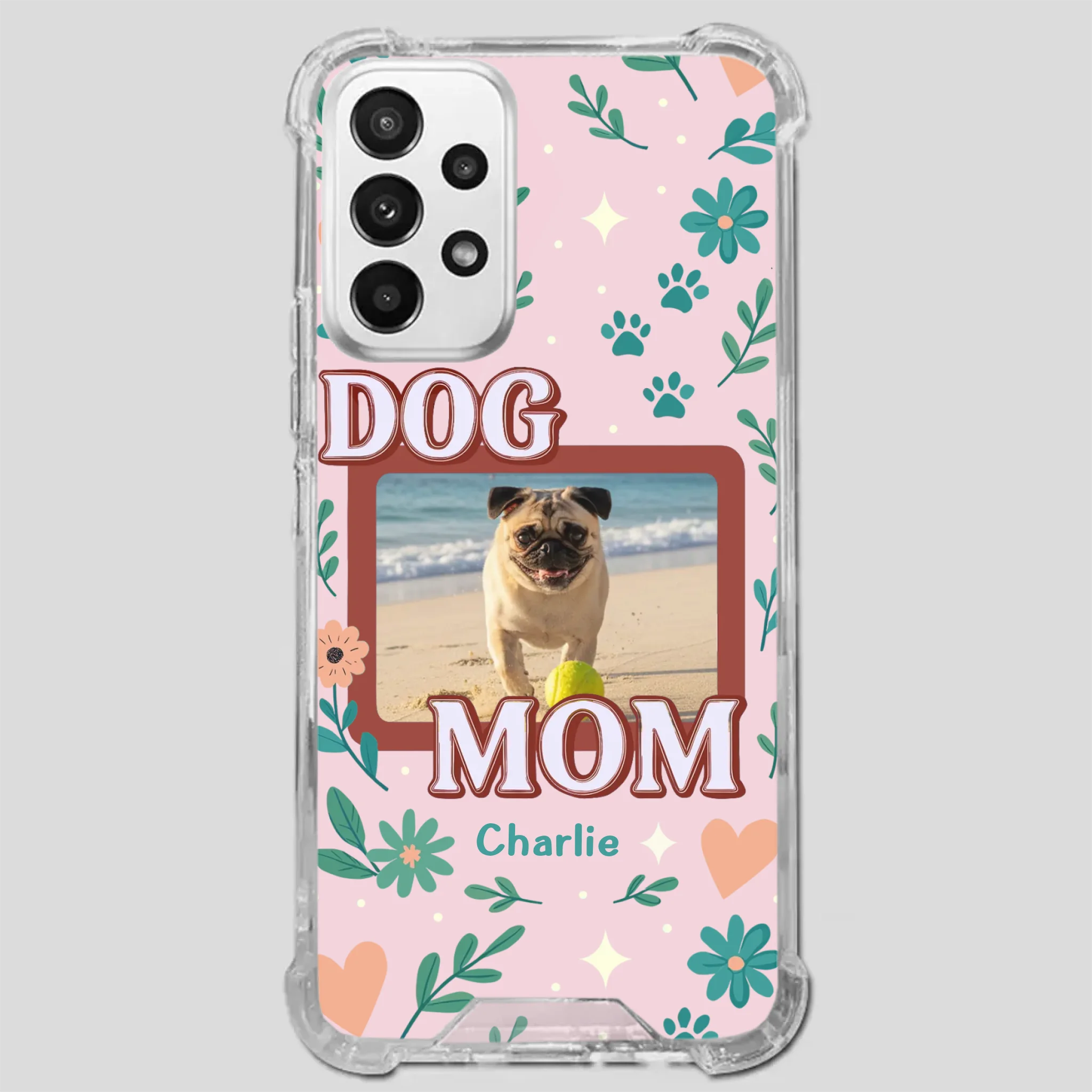 Heartfelt Personalized Pug Lover Dog Mom Phone Case Present | 89Prints