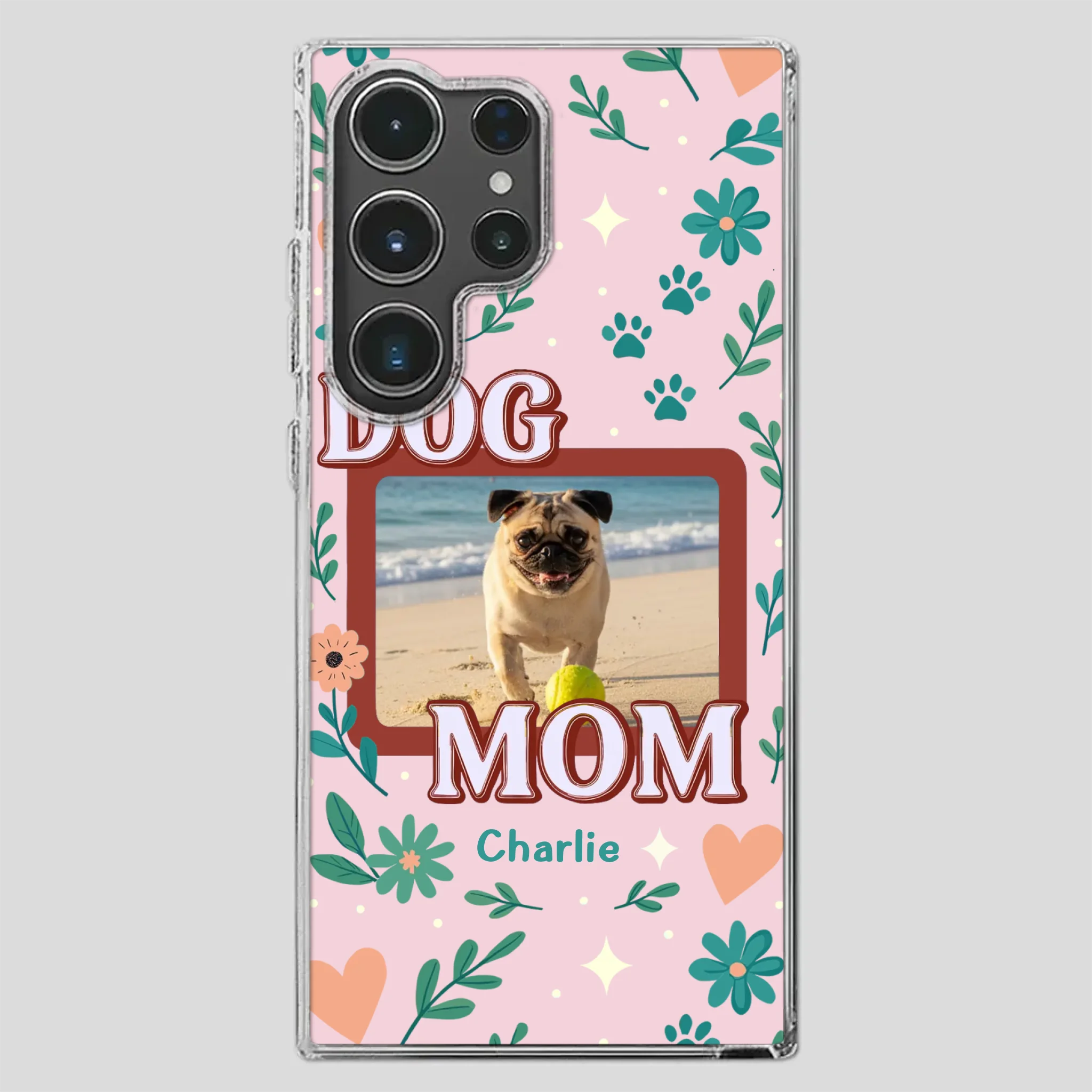 Heartfelt Personalized Pug Lover Dog Mom Phone Case Present | 89Prints