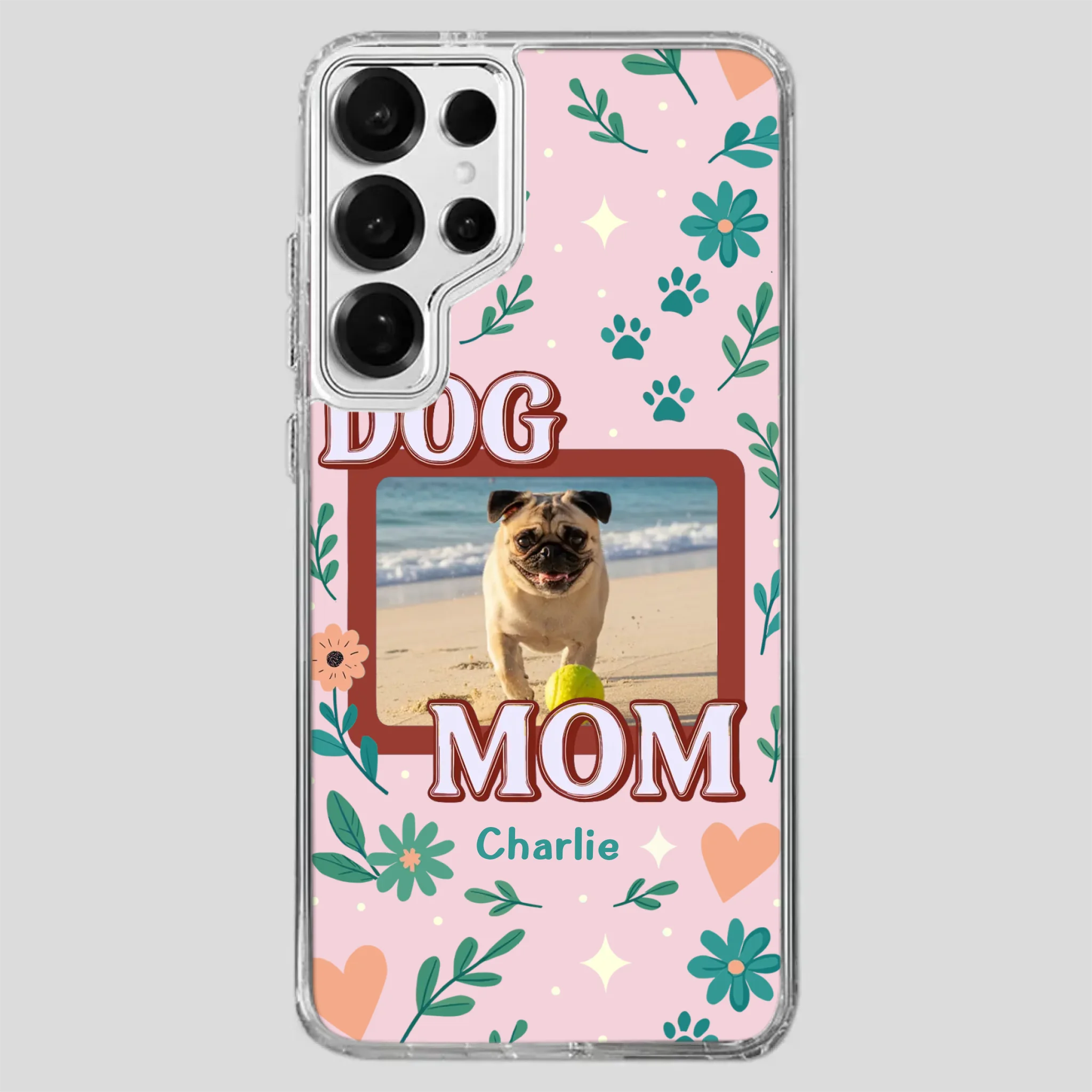 Heartfelt Personalized Pug Lover Dog Mom Phone Case Present | 89Prints