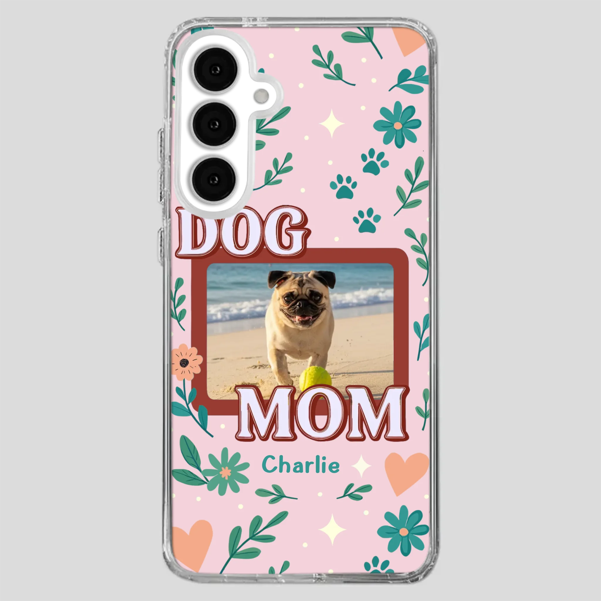 Heartfelt Personalized Pug Lover Dog Mom Phone Case Present | 89Prints