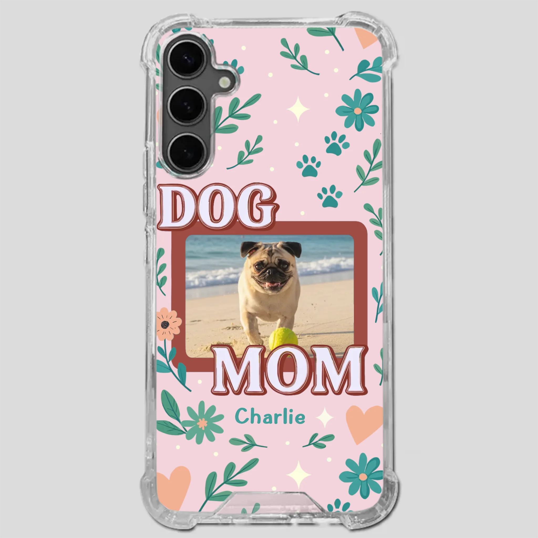 Heartfelt Personalized Pug Lover Dog Mom Phone Case Present | 89Prints