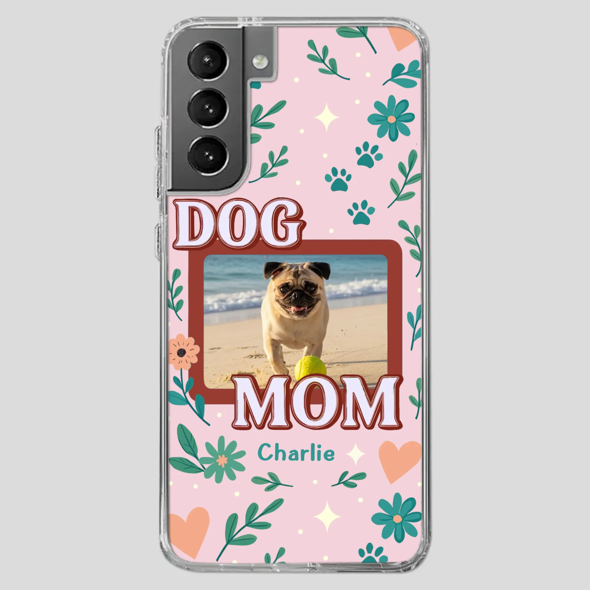 Heartfelt Personalized Pug Lover Dog Mom Phone Case Present | 89Prints
