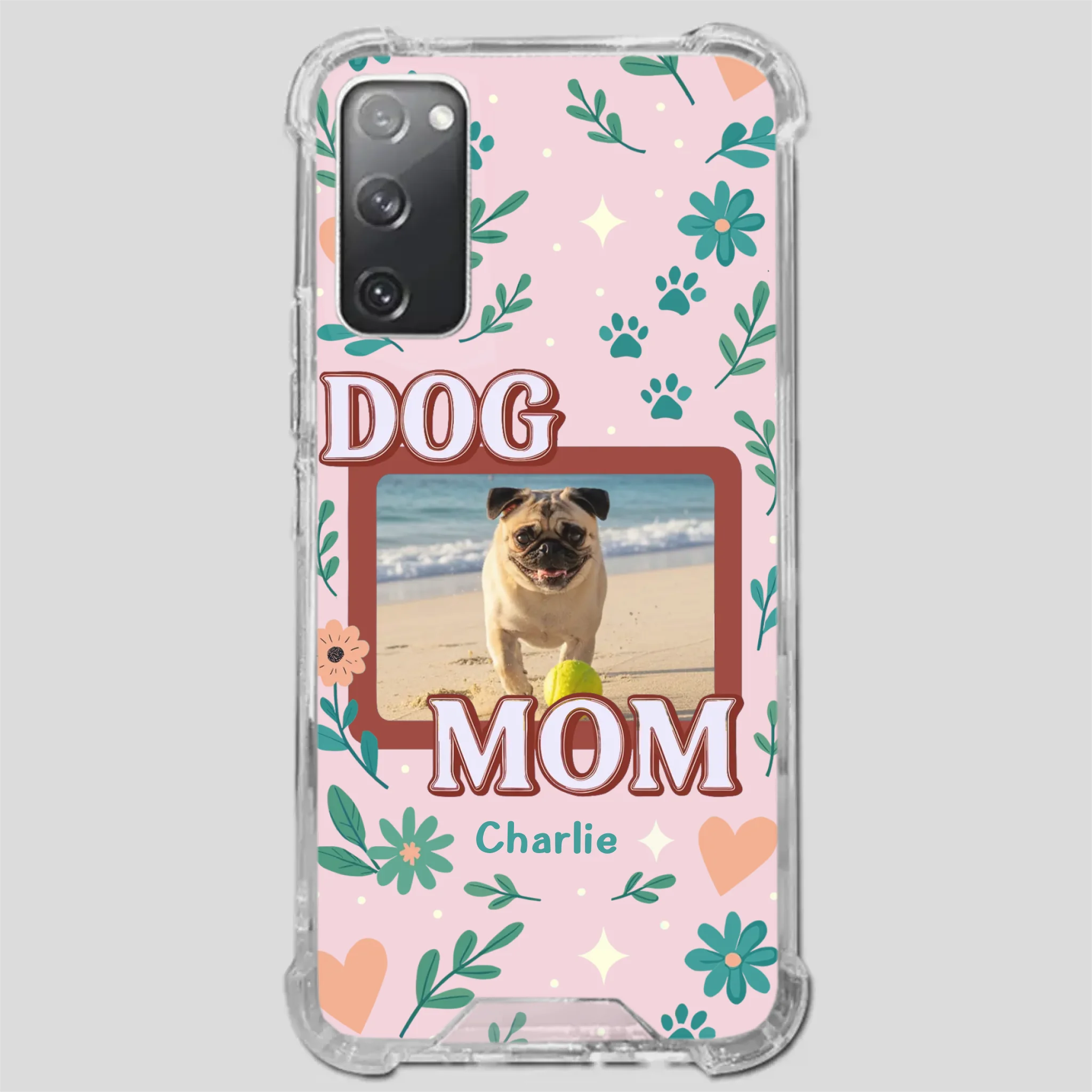 Heartfelt Personalized Pug Lover Dog Mom Phone Case Present | 89Prints