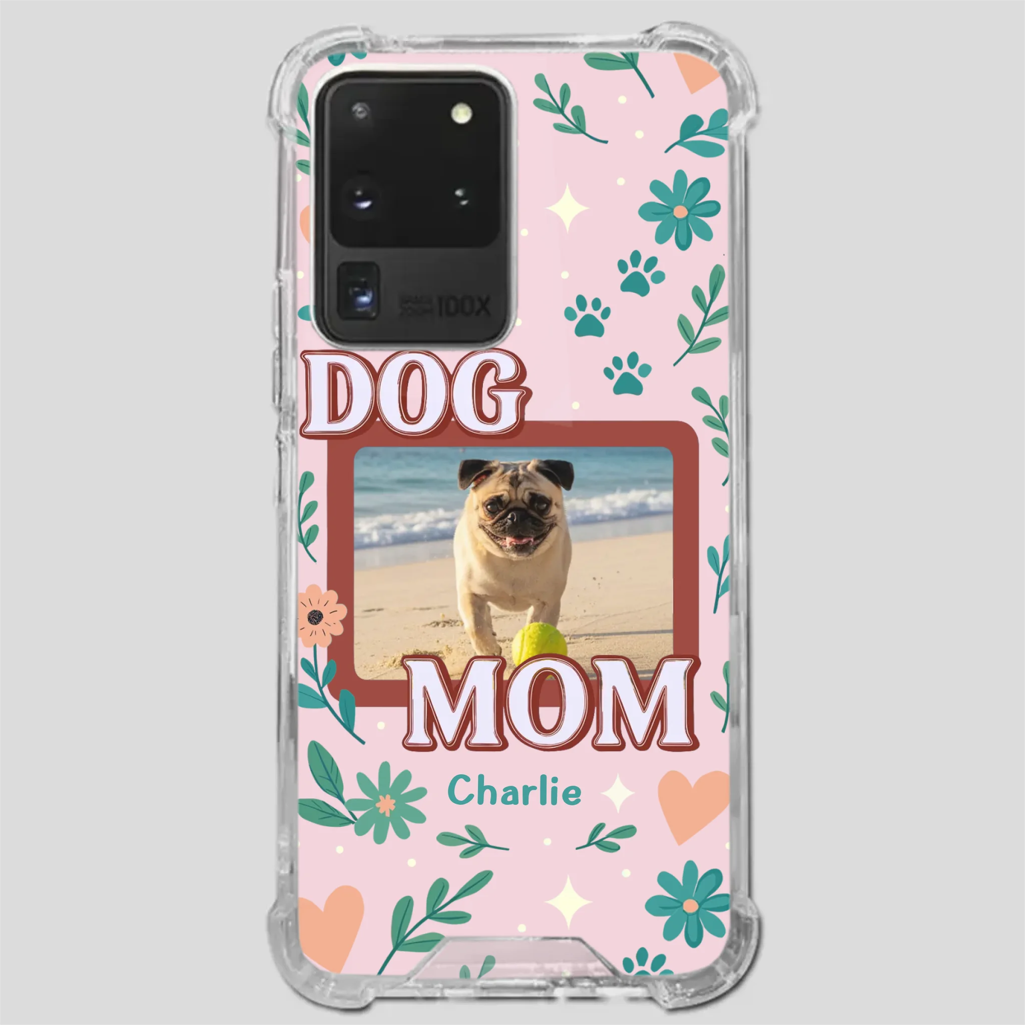Heartfelt Personalized Pug Lover Dog Mom Phone Case Present | 89Prints