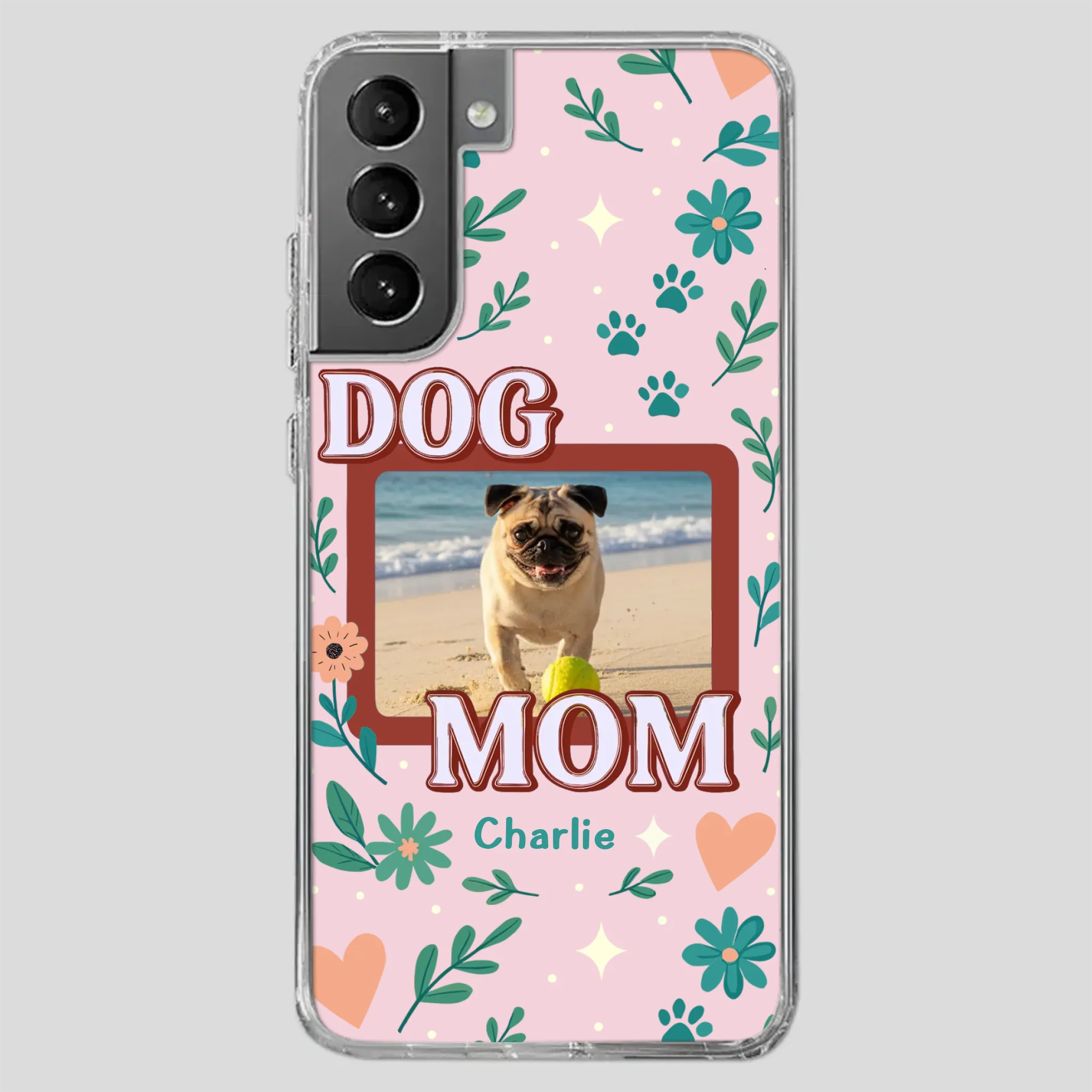 Heartfelt Personalized Pug Lover Dog Mom Phone Case Present | 89Prints