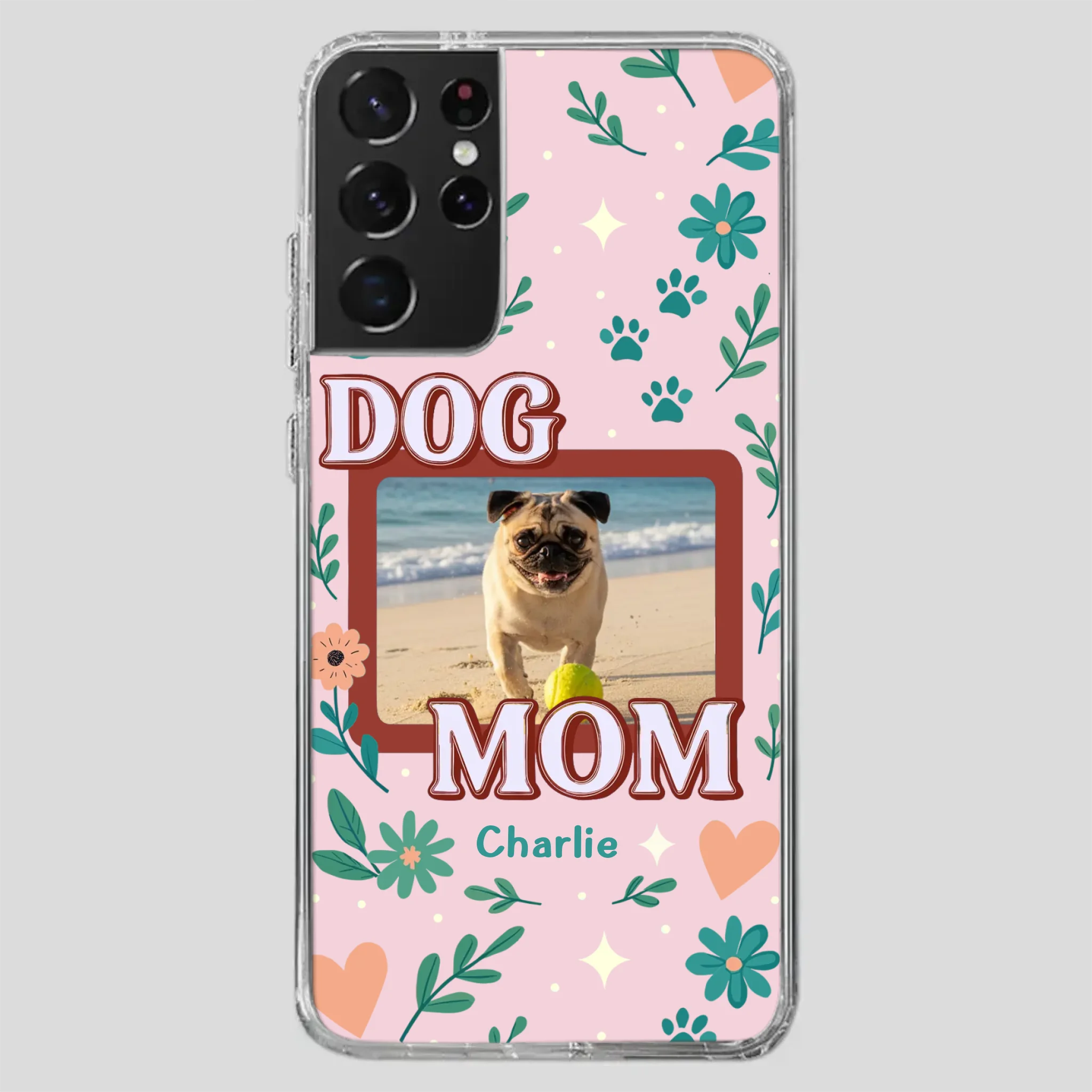 Heartfelt Personalized Pug Lover Dog Mom Phone Case Present | 89Prints
