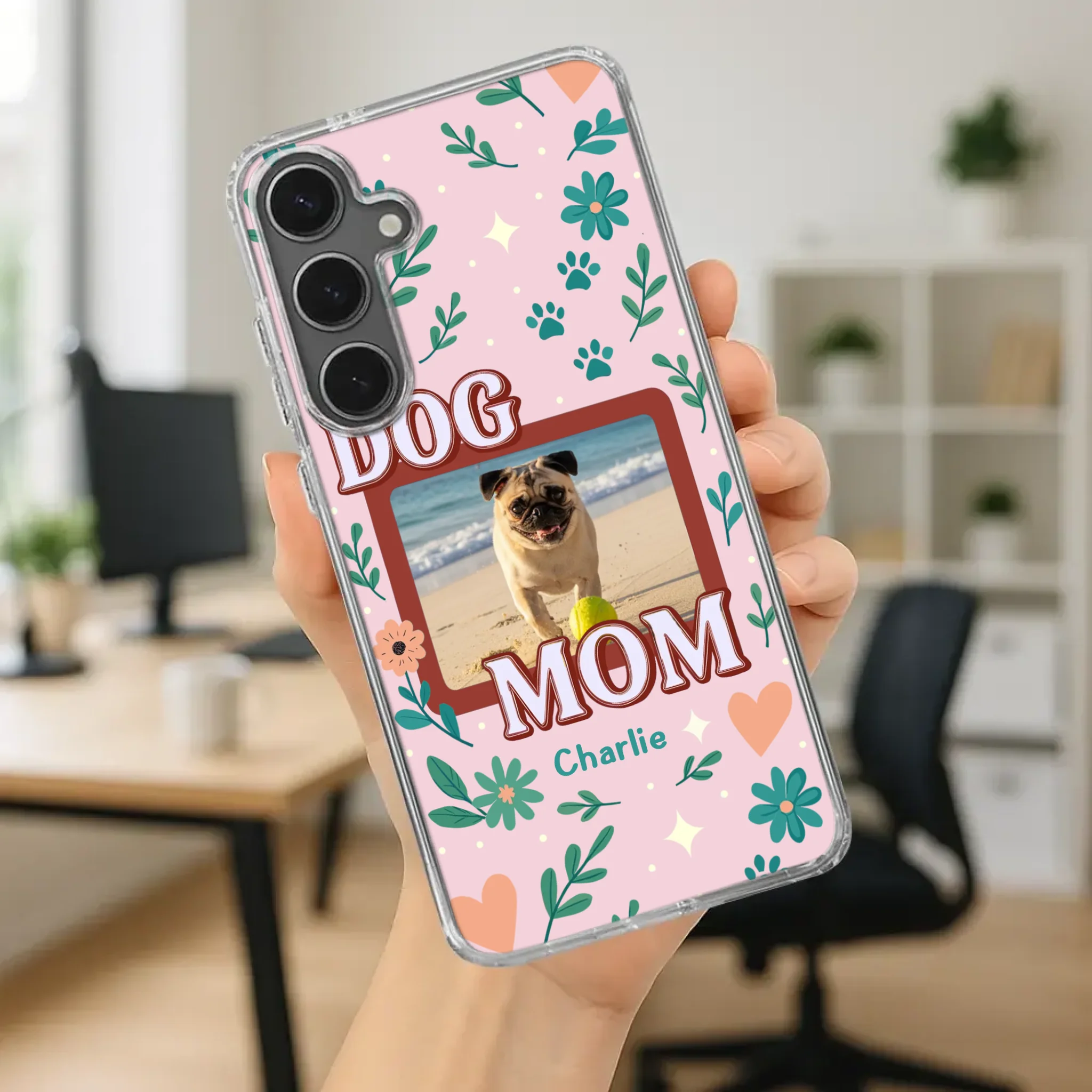 Heartfelt Personalized Pug Lover Dog Mom Phone Case Present | 89Prints