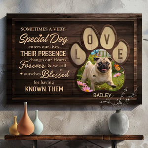Personalized Pug Canvas - Meaningful Gift Sometimes A Very Special Dog Enters Our Lives | 89Prints