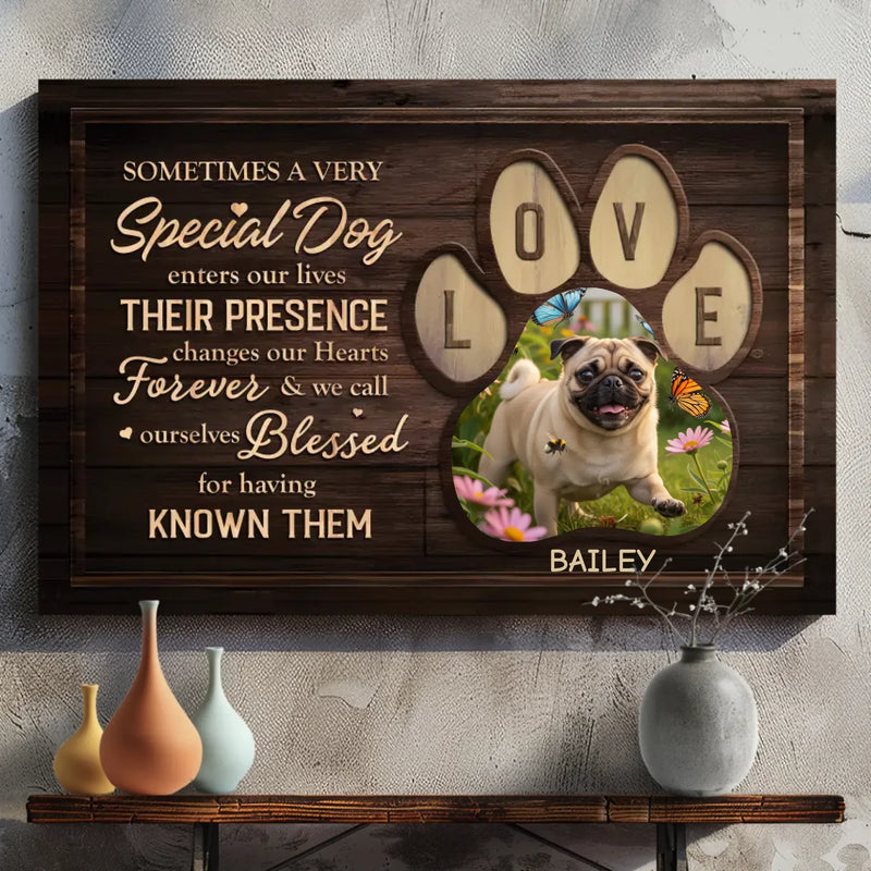 Personalized Pug Canvas - Meaningful Gift Sometimes A Very Special Dog Enters Our Lives | 89Prints