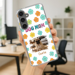 Personalized Pug Lover Phone Case – Custom Dog Name & Photo | 89Prints