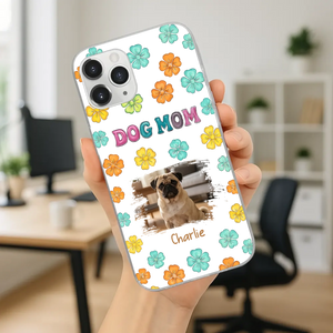 Personalized Pug Lover Phone Case – Custom Dog Name & Photo | 89Prints