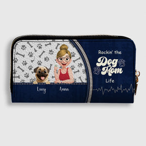 Personalized Pug Wallet - Rockin' The Dog Mom Life Gift | 89Prints