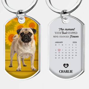 Custom Pug Lover Keychain – Personalized Photo & Engraved Keepsake | 89Prints
