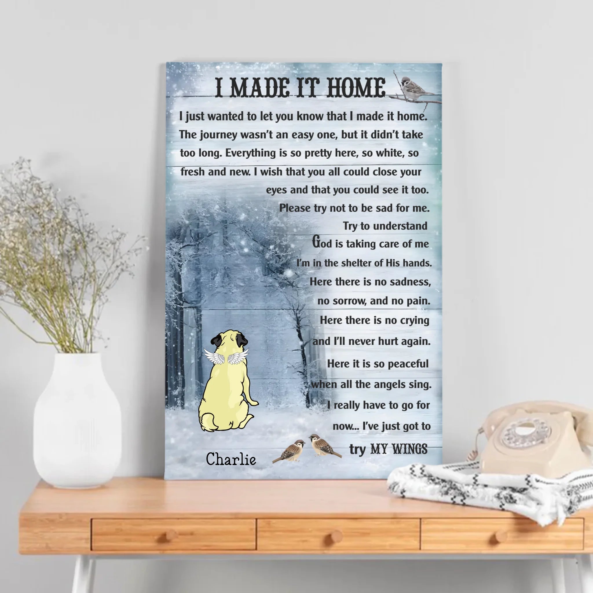 Personalized Pug Lover Canvas - Meaningful Gift 