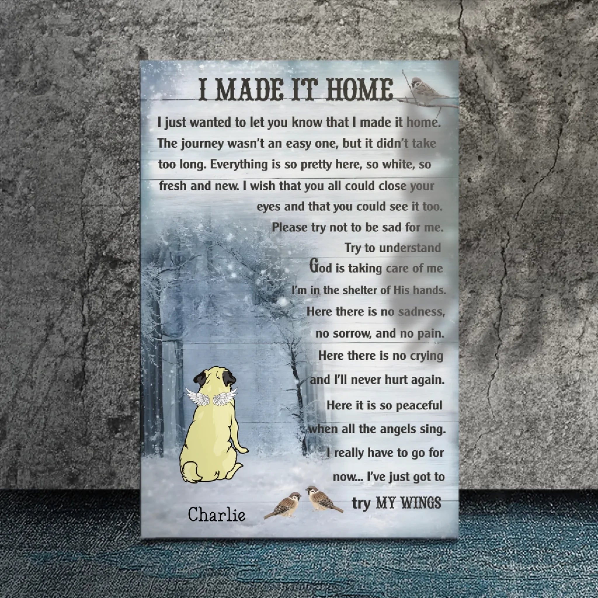 Personalized Pug Lover Canvas - Meaningful Gift 