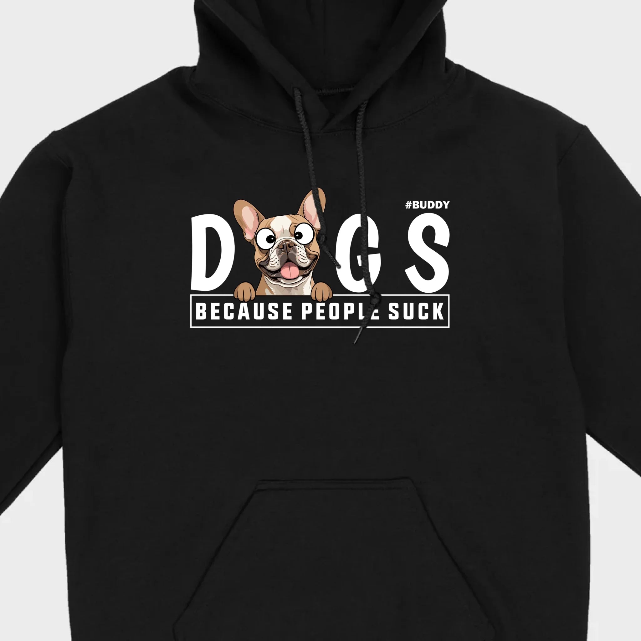 Custom Your Dog On A Shirt Because People Suck Basic Tee - 89Prints