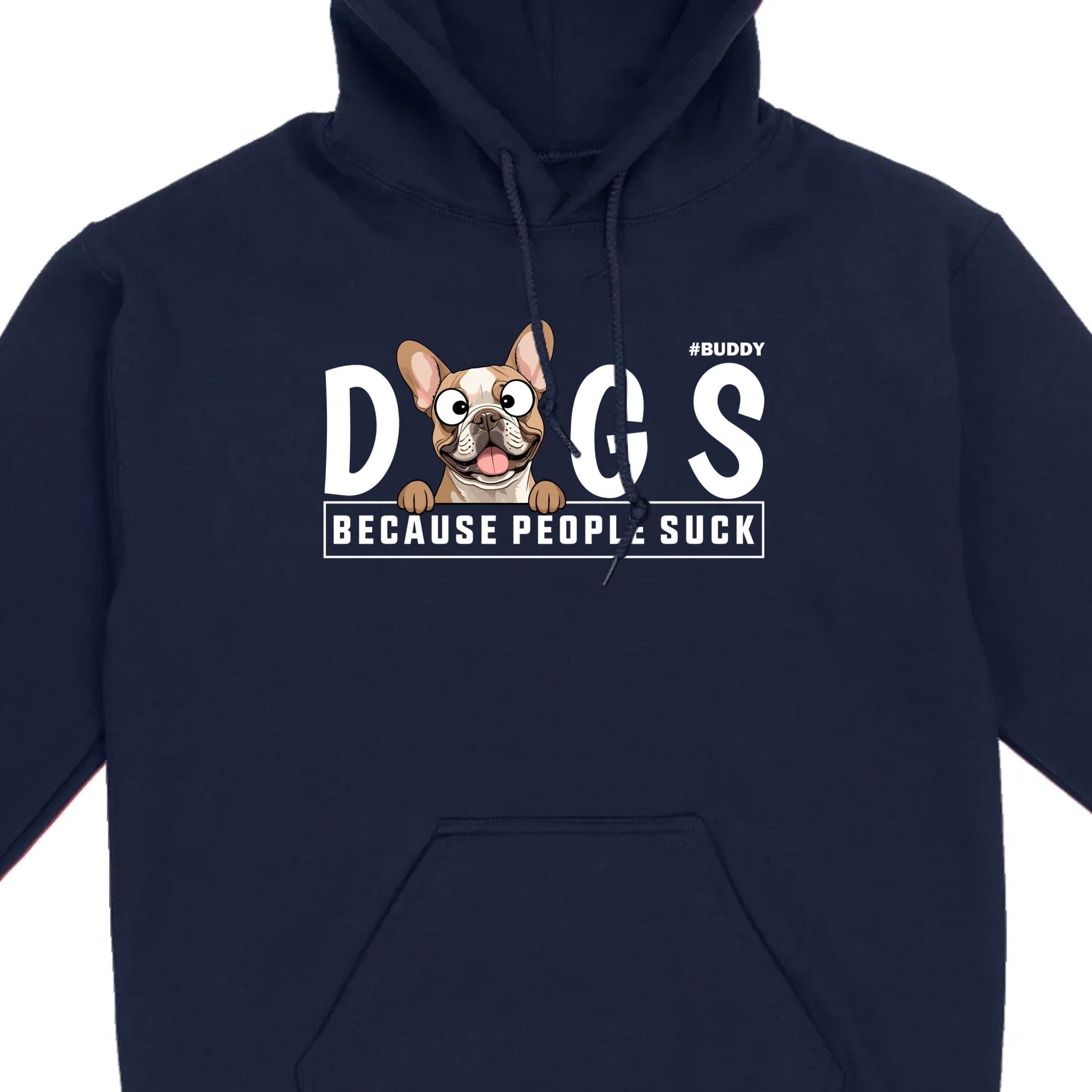 Custom Your Dog On A Shirt Because People Suck Basic Tee - 89Prints