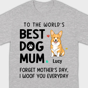 Best Dog Mum T-Shirt – Personalized Icons & Names for Dog Lovers | 89Prints