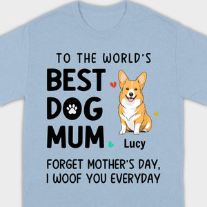 Best Dog Mum T-Shirt – Personalized Icons & Names for Dog Lovers | 89Prints