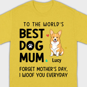 Best Dog Mum T-Shirt – Personalized Icons & Names for Dog Lovers | 89Prints