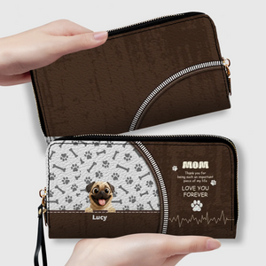 Personalized Pug Wallets – Add Your Cute Pup & Custom Name, Perfect Gift for Pet Lovers - 89Prints