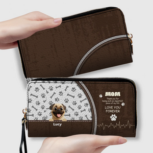 Personalized Pug Wallets – Add Your Cute Pup & Custom Name, Perfect Gift for Pet Lovers - 89Prints