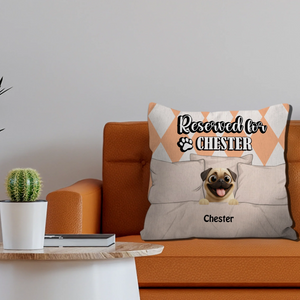 Personalized Pug Lover Pillow - Custom Reserved For Dog's Name Gift – 89Prints
