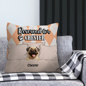 Personalized Pug Lover Pillow - Custom Reserved For Dog's Name Gift – 89Prints