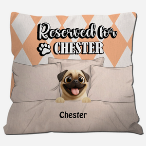 Personalized Pug Lover Pillow - Custom Reserved For Dog's Name Gift – 89Prints