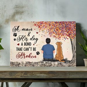Dog Best Friend Canvas – Pet Lover Wall Art – 89Prints