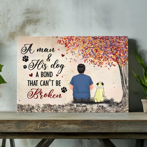 Personalized Pug Lover Canvas – Meaningful Pet Lover Wall Art – 89Prints