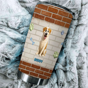 Dog Dad Tumbler - Peronalized Dear Dad Thanks For Picking Up Our Poop Funny Cup - 89Prints