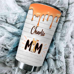 Custom Tumbler - Personalized Dog Name, Cute Gift for Dog Lovers - 89Prints