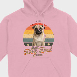 Custom Pug Lover Hoodie - Individualized Best Dog Dad Ever T-Shirts | 89Prints
