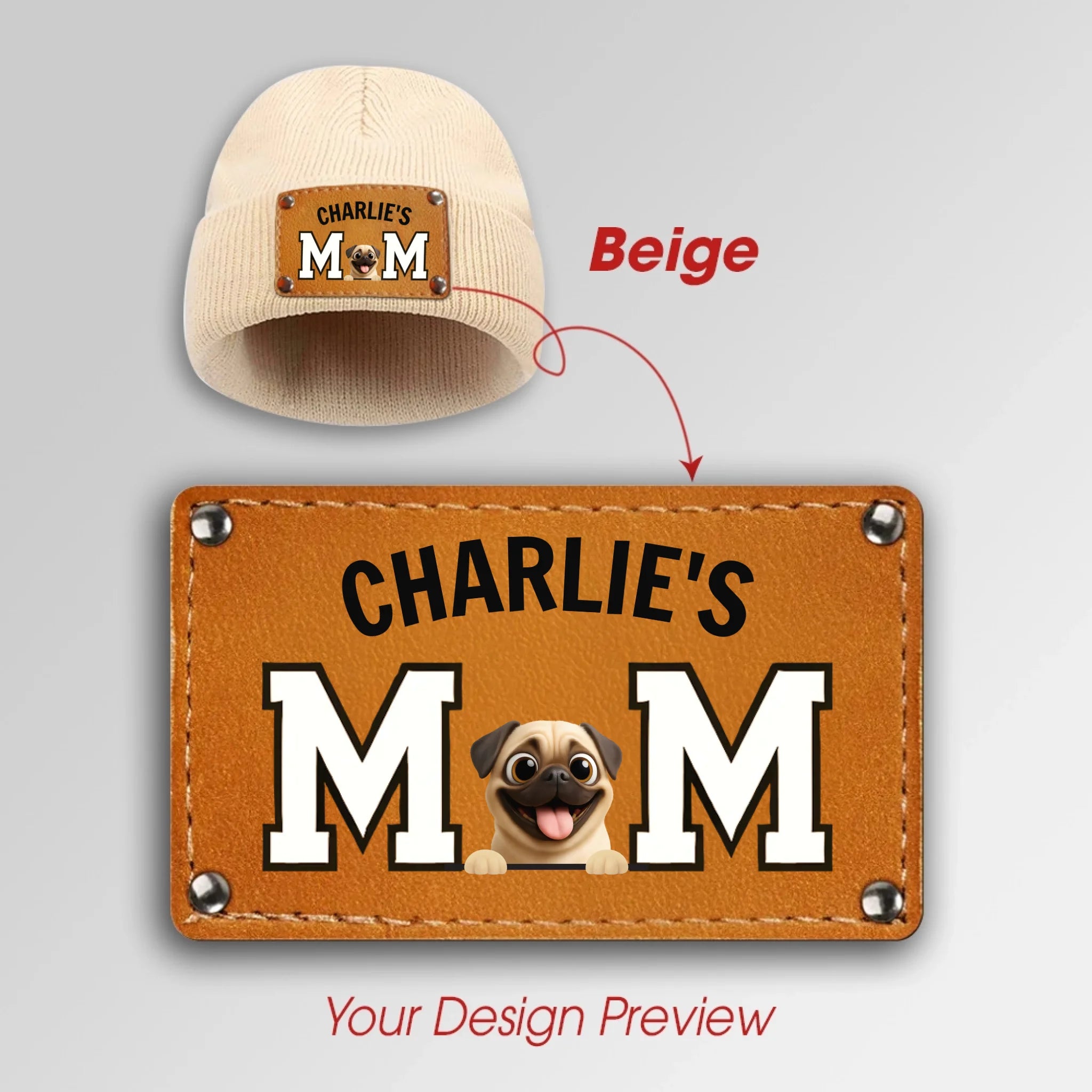Personalized Pug Lover Beanie – Custom Winter Hat For Dog Owner | 89Prints