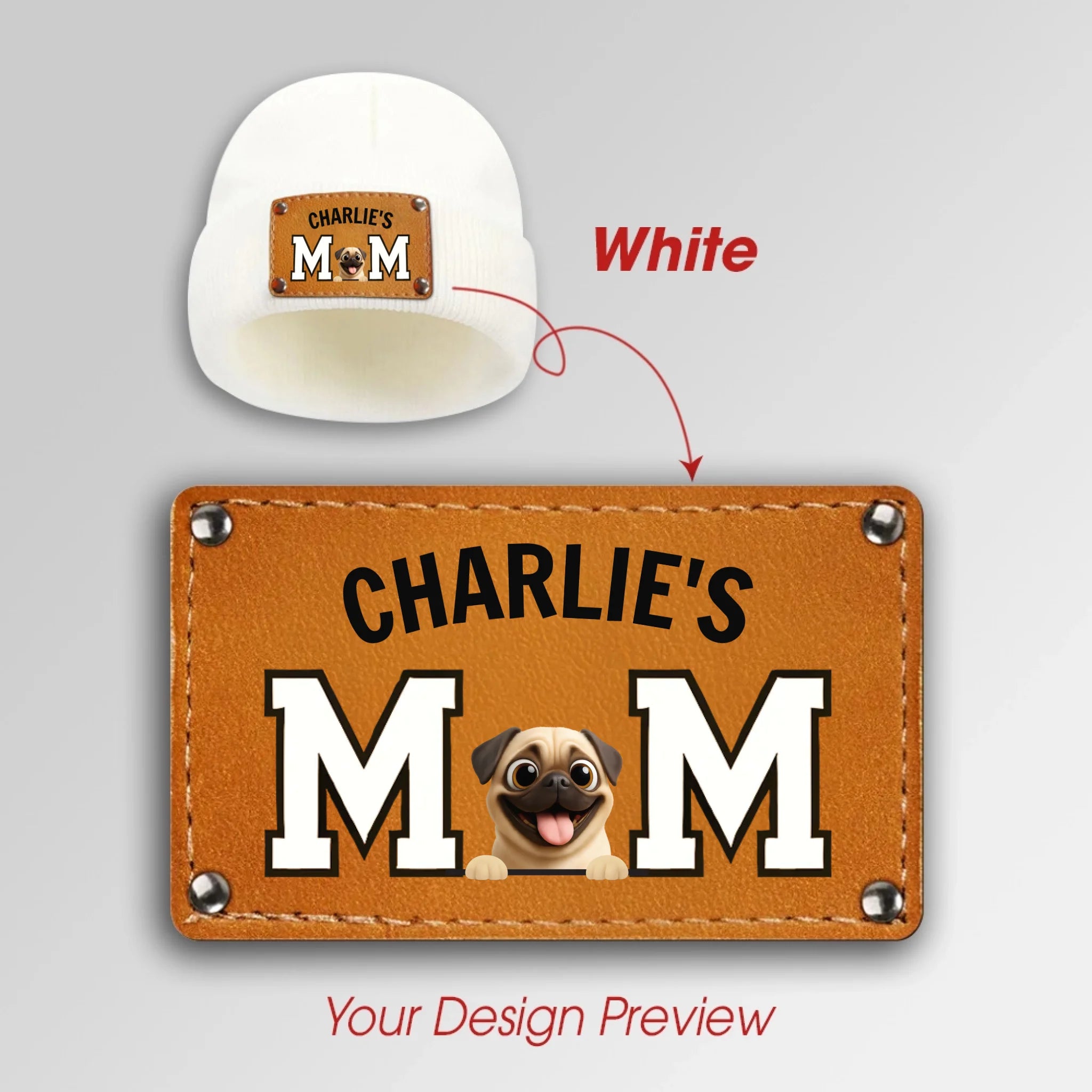 Personalized Pug Lover Beanie – Custom Winter Hat For Dog Owner | 89Prints