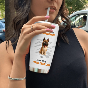 Custom Dog Coffee Tumbler - Good Morning Human Servant, Presents For Dog Owners - 89Prints