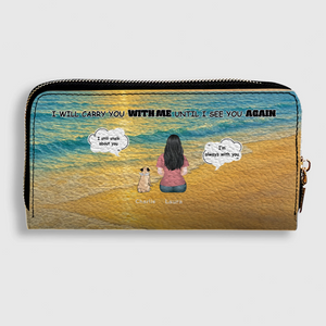 Custom Pug Lover Wallet - I Will Carry You With Me Custom Gift | 89Prints
