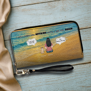 Custom Pug Lover Wallet - I Will Carry You With Me Custom Gift | 89Prints