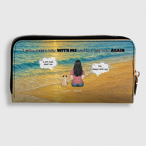 Custom Pug Lover Wallet - I Will Carry You With Me Custom Gift | 89Prints