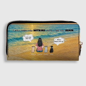 Custom Pug Lover Wallet - I Will Carry You With Me Custom Gift | 89Prints