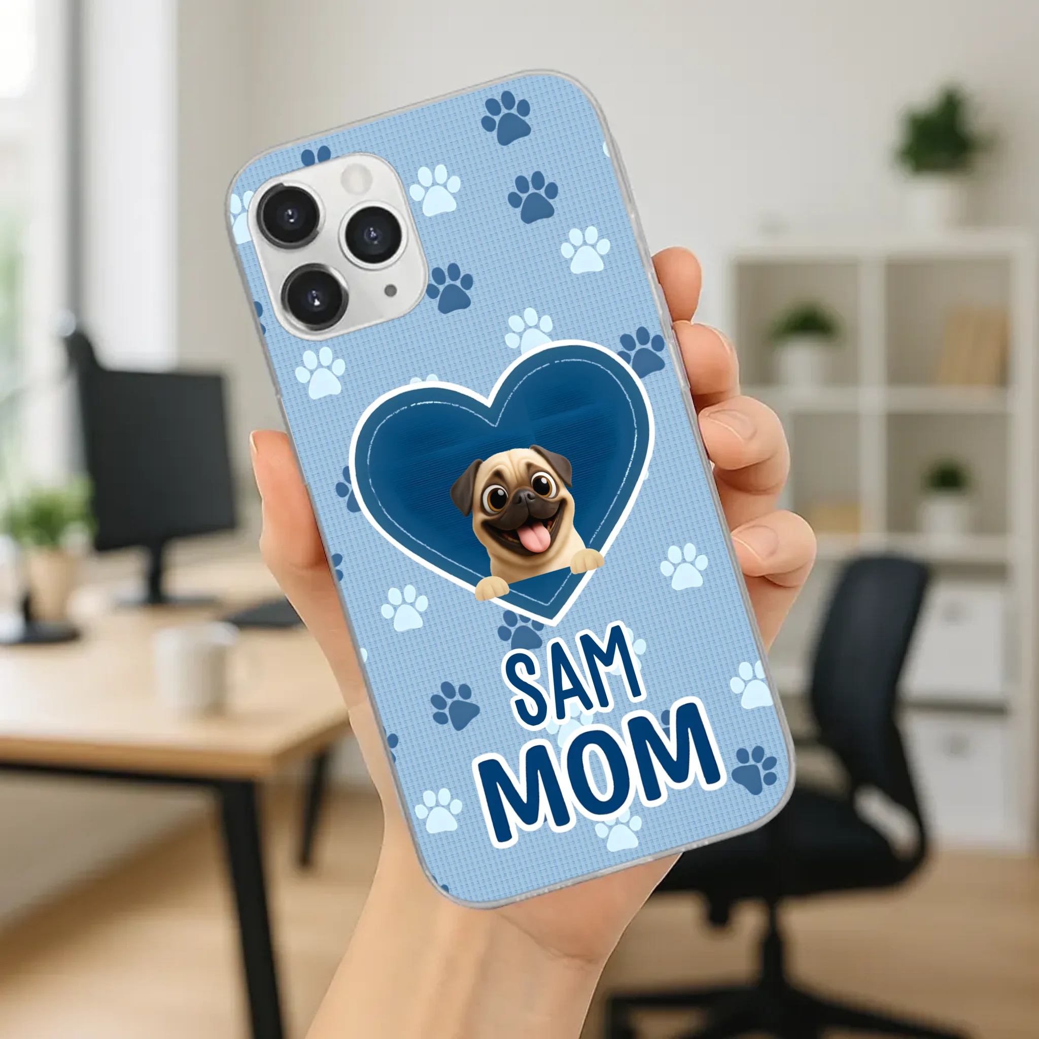 Personalized Pug Lover Phone Case - Perfect Gift For Dog Mom | 89Prints