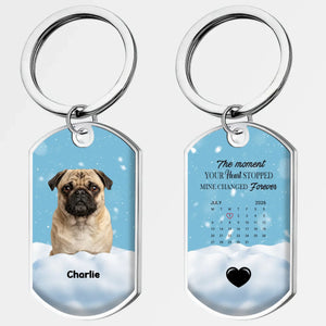 Custom Pug Keychain – The Moment Your Heart Stopped, Mine Changed Forever | 89Prints