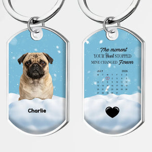 Custom Pug Keychain – The Moment Your Heart Stopped, Mine Changed Forever | 89Prints