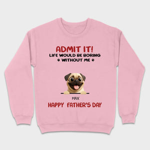 Personalized Pug Basic Tee - Celebrate Father’s Day With Custom Pet T-Shirts | 89Prints