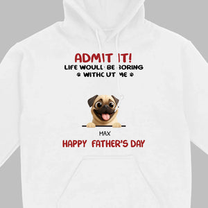 Personalized Pug Basic Tee - Celebrate Father’s Day With Custom Pet T-Shirts | 89Prints