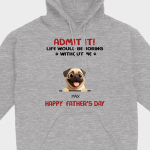 Personalized Pug Basic Tee - Celebrate Father’s Day With Custom Pet T-Shirts | 89Prints