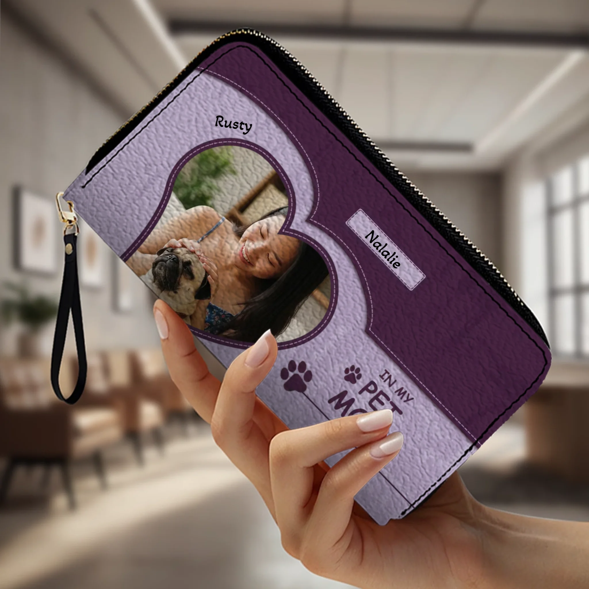 Personalized Pug Lover Wallet – Custom Photo Gift For Pet Mom | 89Prints