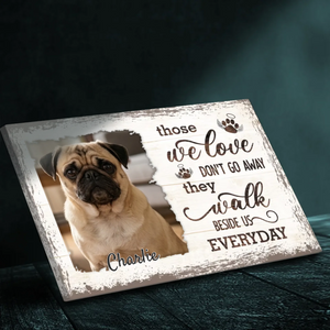 Personalized Pug Memorial Canvas Wall Art - Those We Love Don't Go Away Custom Dog Gift | 89Prints