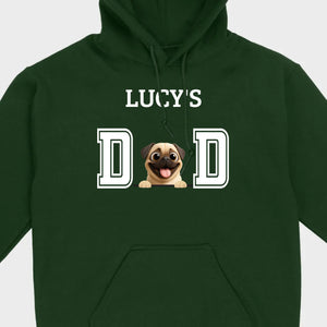 Personalized Pug Lover Hoodie - Custom Dog Dad T-Shirt With Dog Icons & Names | 89Prints